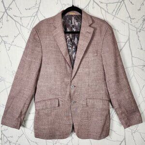 Joseph Abboud Burgundy 55% Linen Blend Sportcoat Blazer